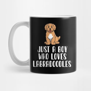 Just A Boy Who Loves Labradoodles Mug